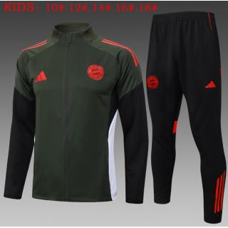Chándal Bayern Munich 2025/26 ( Dark Green Long Zipper) - NIÑOS